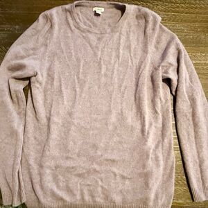 LL Bean Women’s Cashmere Lavender Sweater Size L
